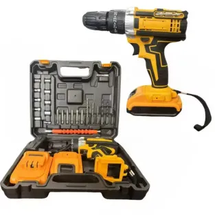 Bormașină 36V Li-Ion cu 2 Baterii, 2 Trepte de Viteză, 350/1350 RPM, Mandrină Automată 2