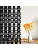 Autocolant perforat geamuri, Negru, 45 x 300 cm