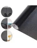 Autocolant perforat geamuri, Negru, 45 x 300 cm