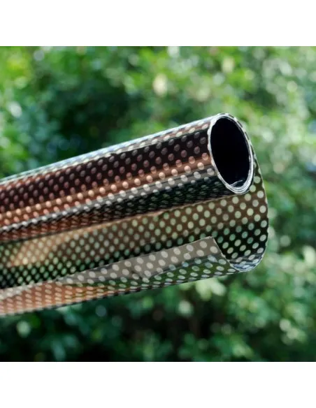 Autocolant perforat geamuri, Negru, 45 x 300 cm