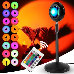 Lampa cu lupa videografie - efecte Sunset