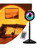 Lampa cu lupa videografie - efecte Sunset