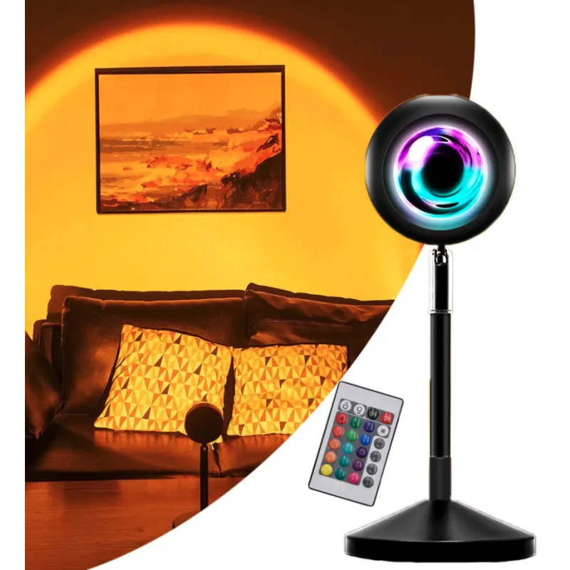 Lampa cu lupa videografie - efecte Sunset