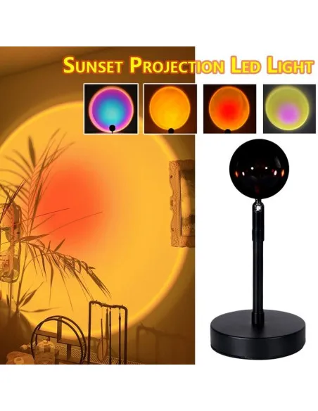 Lampa cu lupa videografie - efecte Sunset
