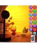 Lampa cu lupa videografie - efecte Sunset