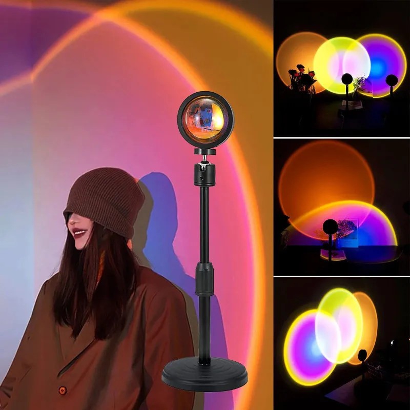 Lampa cu lupa videografie - efecte Sunset