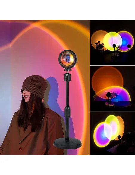 Lampa cu lupa videografie - efecte Sunset