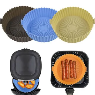 Set 2 Tavi din silicon pentru friteuza cu aer cald