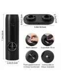 Set 2 x Rasnita electrica cu indicator led pentru sare,piper,alte condimente