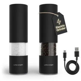 Râșnițe Electrice LARS NYSØM Set 2buc, USB-C, LED