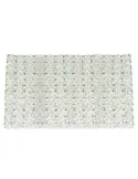 Gard artificial cu flori 100x100 cm, alb