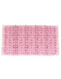 Gard artificial cu flori 100x100 cm, alb