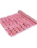 Gard artificial cu flori 100x100 cm, alb