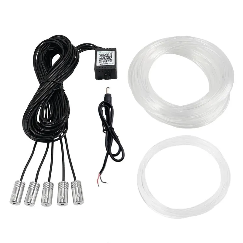 Banda LED lumini ambientale auto, 5 unitati, 6M