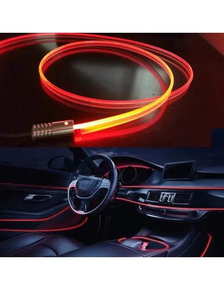 Banda LED lumini ambientale auto, 5 unitati, 6M