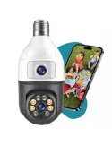 Camera dubla de supraveghere in bec, Wi-Fi Jortan, JTZ-9696, night vision + Card memorie 32gb