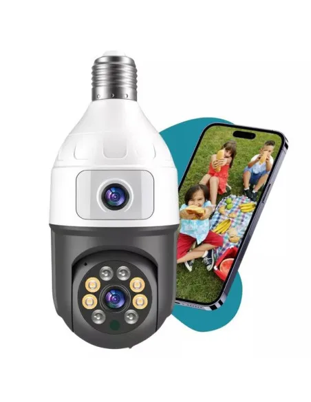 Camera dubla de supraveghere in bec, Wi-Fi Jortan, JTZ-9696, night vision + Card memorie 32gb