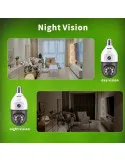 Camera dubla de supraveghere in bec, Wi-Fi Jortan, JTZ-9696, night vision + Card memorie 32gb