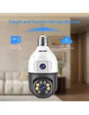Camera dubla de supraveghere in bec, Wi-Fi Jortan, JTZ-9696, night vision + Card memorie 32gb