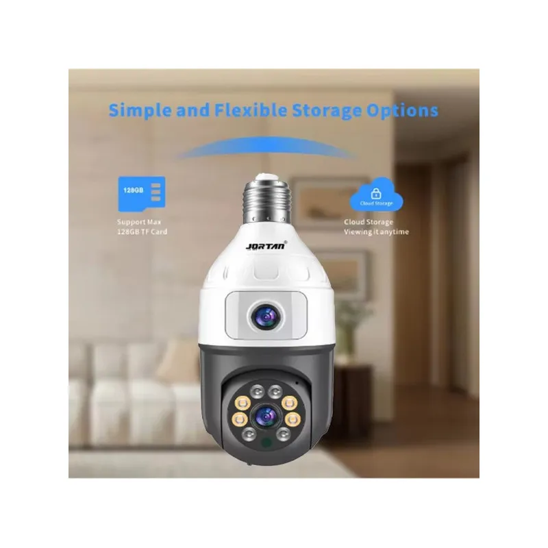 Camera dubla de supraveghere in bec, Wi-Fi Jortan, JTZ-9696, night vision + Card memorie 32gb