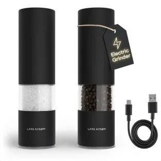 Râșnițe Electrice LARS NYSØM Set 2buc, USB-C, LED