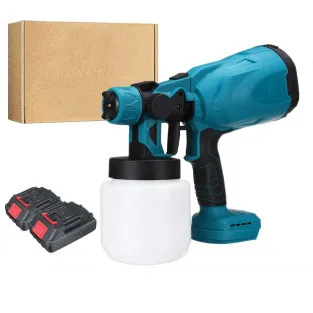 Pistol de vopsit cu 2 acumulatori, 24V, rezervor 800 ML, putere 650 ML/ min 2