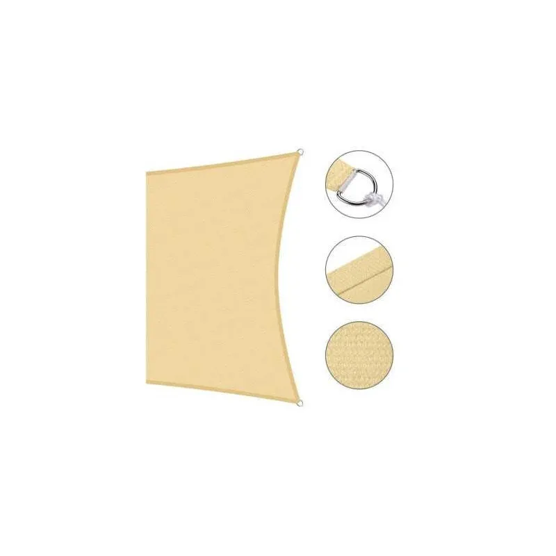 Cumpara Copertină de Umbrire 3x3 m, Crem, 180