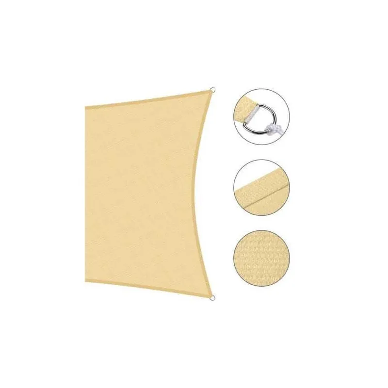 Cumpara Copertină de Umbrire 3x3 m, Crem, 180