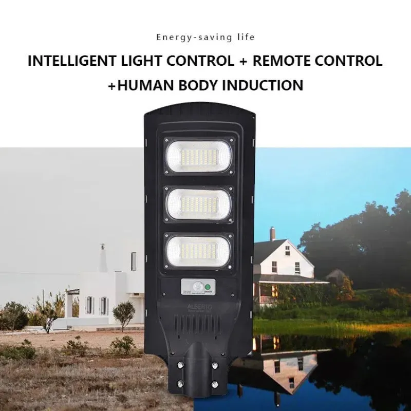 Lampa solara clasica JORTAN 50W/100W/150W/200W/ 250W/300W cu telecomanda si senzor de lumina