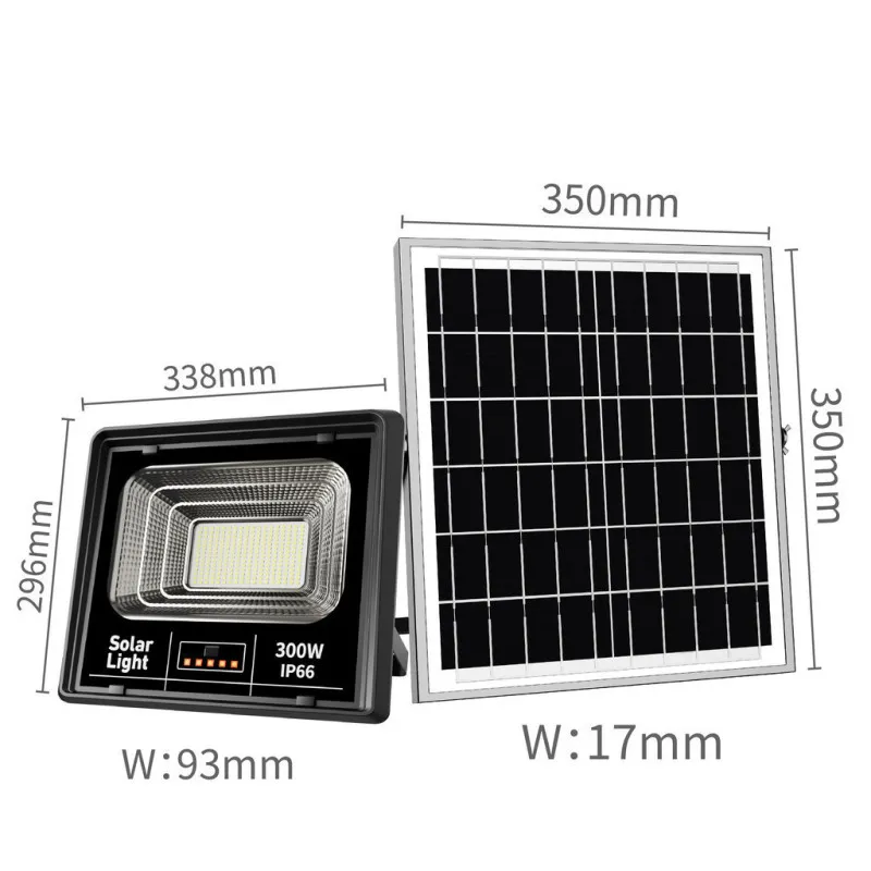 Proiector Solar LED cu Lupă și Telecomandă, IP66, 100W/ 200W/ 400W/ 600W/ 800W/ 1000W