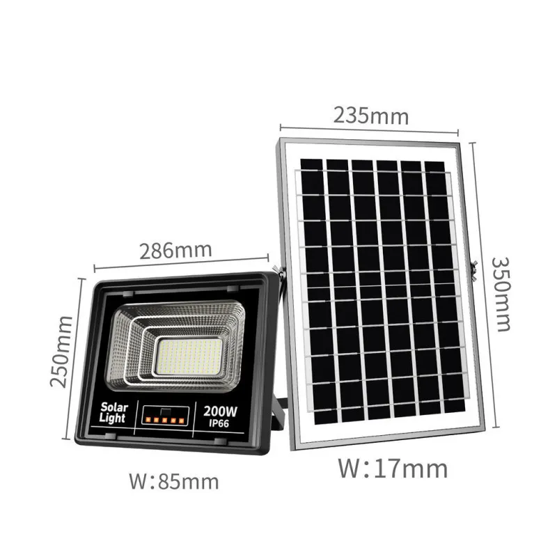 Proiector Solar LED cu Lupă și Telecomandă, IP66, 100W/ 200W/ 400W/ 600W/ 800W/ 1000W