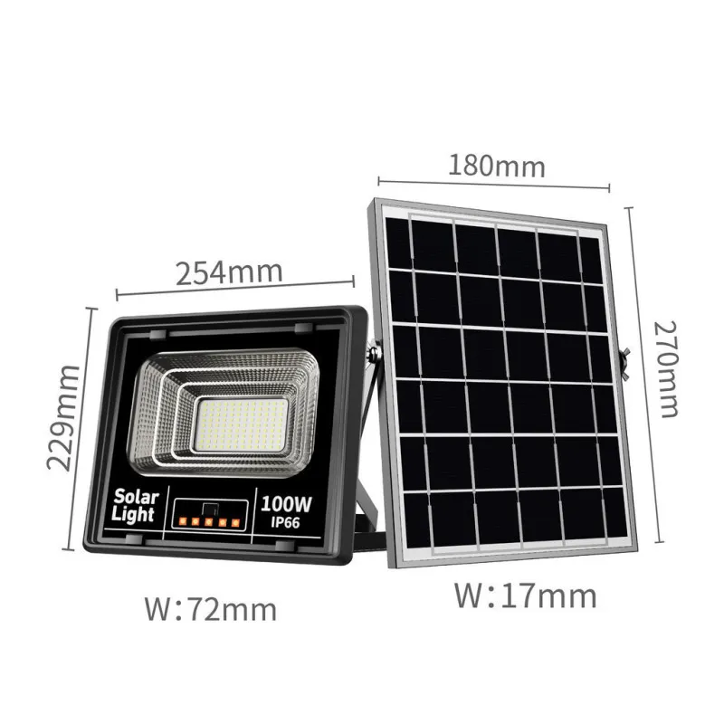 Proiector Solar LED cu Lupă și Telecomandă, IP66, 100W/ 200W/ 400W/ 600W/ 800W/ 1000W